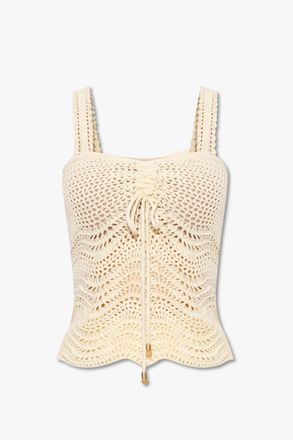 Zimmermann Openwork Tank Top Womens Cream