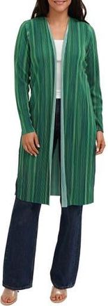 Cyrus Pliss&eacute; Print Duster in Evergreen Combo at Nordstrom Rack, Size X-Large