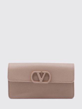 Valentino Garavani Wallet on Chain VLogo Signature in pelle di vitello martellata