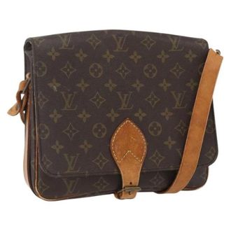 Louis Vuitton Pre-owned Cross Body Bags, female, Brown, Size: ONE SIZE Pre-owned Vintage Canvas Cross Body Bag