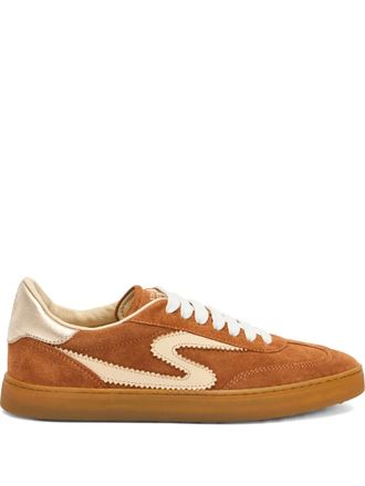 Stuart Weitzman Sneakers con motivo S - Marrone
