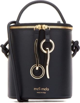 Meli Melo logo-stamp bucket bag - women - Calf Leather - OS - Black