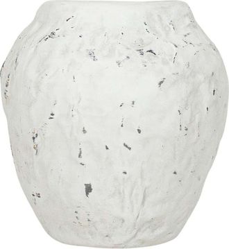 Foreside Home And Garden Distressed Vase White Stoneware at Nordstrom