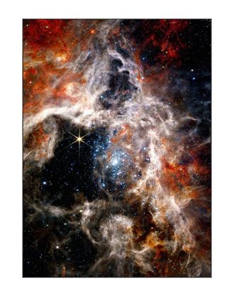 Empire Art Direct The James Webb Space Telescope Washable Art Area Rug