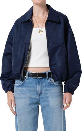 Citizens Of Humanity Bubble Hem Nylon Bomber Jacket in Navy at Nordstrom, Size X-Large
