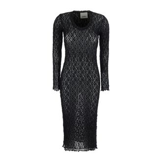 Isabel Marant Dames, Jurken, Zwart, Maat: XS Katoen