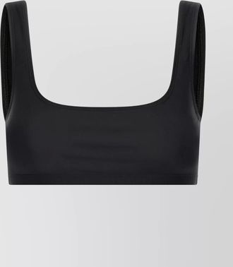 Andamane hollywood scoop neck sleeveless stretch top