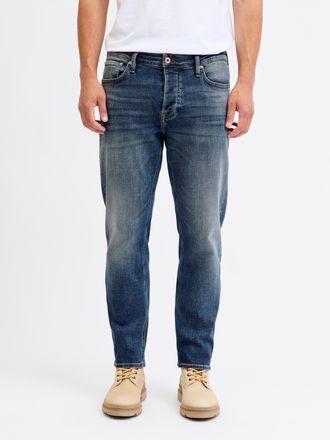 Jack & Jones Comfort-fit-Jeans JACK & JONES JJIMIKE JJCOOPER ST 335 BF, Herren, Gr. 33, L&auml;nge 32, blau denim pack:mid blau, Denim/Jeans, Obermaterial: 99% Baumwoll