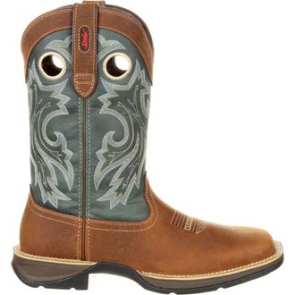 Durango Pullon Western Boot in Saddlehorn And Clover at Nordstrom, Size 8.5