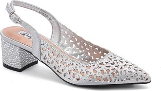 Lady Couture Donn Embellished Slingback Pump in Silver at Nordstrom Rack, Size 12