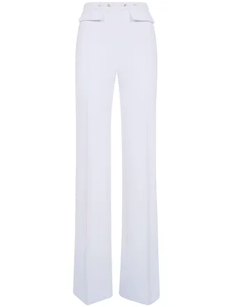Elisabetta Franchi Trousers Classic Pa19666e2 360 Ivory