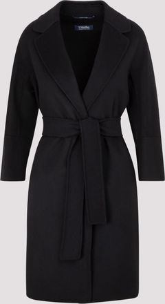 Max Mara Black Arona Wool Coat