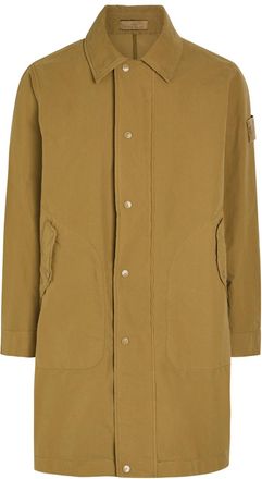 Stone Island Ghost Brushed Poplin Coat - Beige - XL