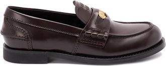 Miu Miu Brushed Leather Penny Loafers