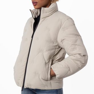 Burberry Womens EKD Nylon Puffer Jacket, Size Medium