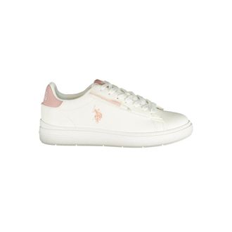 U.S.Polo Association White Polyurethane Womens Womens Sneaker