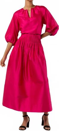 Ann Mashburn Savannah Top In Fuchsia