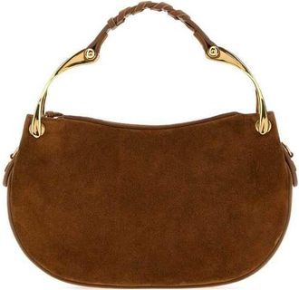 Alexander McQueen Wishbone Shoulder Bag Brown
