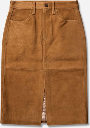 Levi's Women s Blue Tab Suede Pencil Skirt Toffee