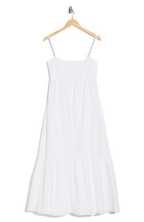 1.State Eyelet Empire Waist Cotton Midi Dress in Ultra White at Nordstrom Rack, Size X-Large