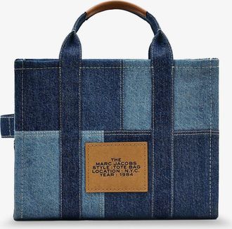Marc Jacobs Womens Handbag Denim Blue Cotton Shoulder Bags