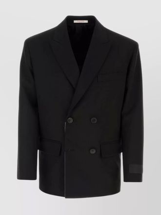 Valentino Garavani woolen oversized blazer with peak lapels