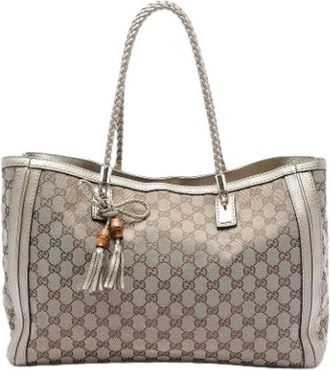Gucci Pre-owned Tote Bags, female, Brown, Size: ONE SIZE Pre-owned Bella Tote Bag