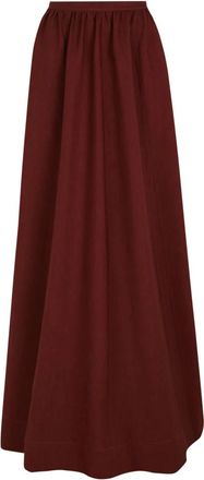 Cortana Margot Maxi Rok - Dames - Maxi Rokken - Rood - 2XS - Wol - Rokken