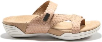 Hälsa Footwear Hälsa Darline Asymmetrical Slide Sandal in Taupe Leather at Nordstrom, Size 8.5