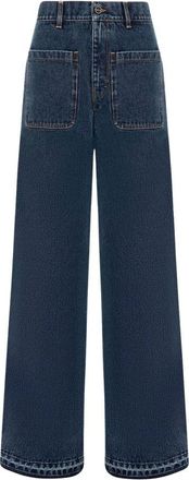 Kiton Denim Tailored Jeans - Dames - Loose Fit Jeans - Blauw - 2XS - Denim - Jeans