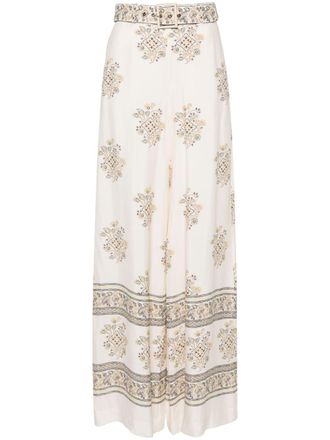 Zimmermann Pantaloni Utility Dot Lemon con stampa - Toni neutri