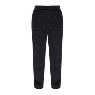 American Vintage American Vintage, Straight Trousers, male, Black, Size: XL Padow Corduroy Trousers
