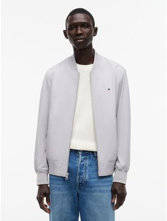 Tommy Hilfiger Mens TH Performance Water-Repellent Bomber - Grey - XXL