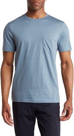 Theory Precise Crewneck Cotton Pocket Tee in Dark Harbor at Nordstrom Rack, Size Xx-Large