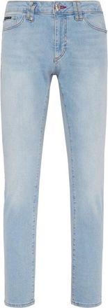 Philipp Plein Jeans Slim Fit - Heren - Slim Fit Jeans - Blauw - W31 - Katoen - Jeans