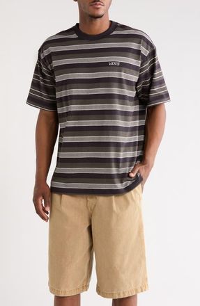 Vans Pismo Stripe Knit T-Shirt in Black at Nordstrom, Size Xx-Large