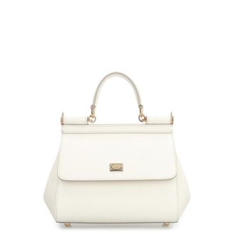 Dolce & Gabbana Dolce & Gabbana Sicily Media Leather Handbag