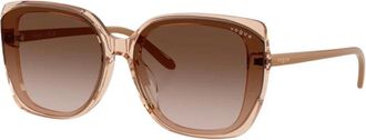 Vogue Eyewear Vo 5684Sd Zonnebril - Dames - Zonnebrillen - Bruin - 65 MM - Nylon - Accessoires
