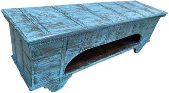 Wanderlust Deco Mueble Bajo De Madera Artesanal 165-175x45x57h Cm