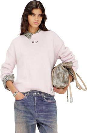 Diesel Jumper in wool and alpaca blend - Knitwear - Woman - Pink