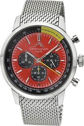 Porsamo Bleu Simon Chronograph Quartz Red Dial Mens Watch 1322BSIS