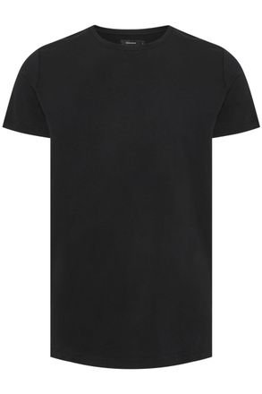 Matinique Jermalink Cotton Stretch Mens Short-Sleeved T-Shirt with Crew Neck and Short Sleeves Casual Basic, black, M