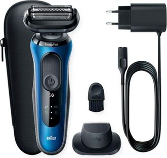 Braun Afeitadora Corte Rotativo 1 Velocidades 61-b1200s Serie 6 A