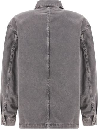 Christophe Lemaire Garment-Dyed Denim Overshirt - Gray