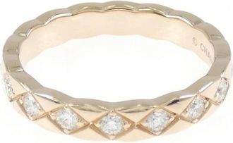 Chanel Pink Gold (18K) Band Ring (Pre-Owned)