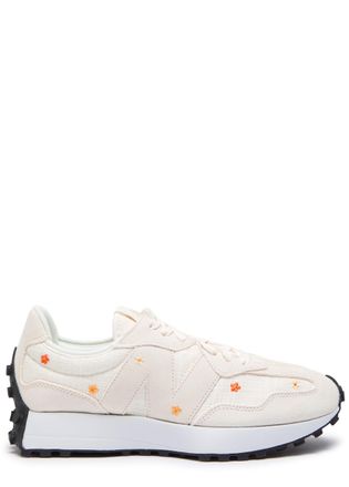 New Balance New Balance 327 Flower Panelled Canvas Sneakers - Light Grey - 4.5 (IT37.5 / UK4.5)