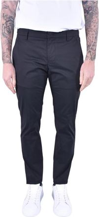 Dondup Slim Fit Chino Broek van Stretchkatoen - Heren - Slim Fit Broeken - Zwart - W36 - Katoen - Broeken