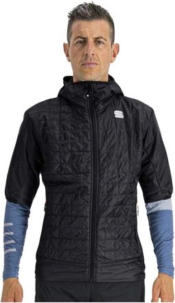 Sportful Rythmo Puffy Jas - Heren - Windbreakers - Zwart - S - Fitness