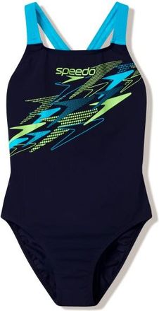 Speedo Medley Logo Medalist One Piece Badeanzug f&uuml;r Damen | blau