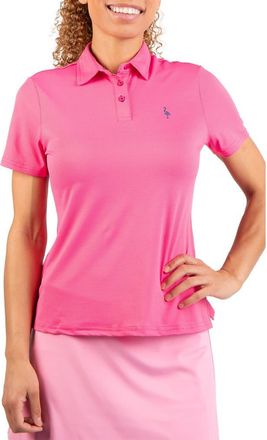 Tailorbyrd Textured Grid Polo in Rose at Nordstrom Rack, Size Medium